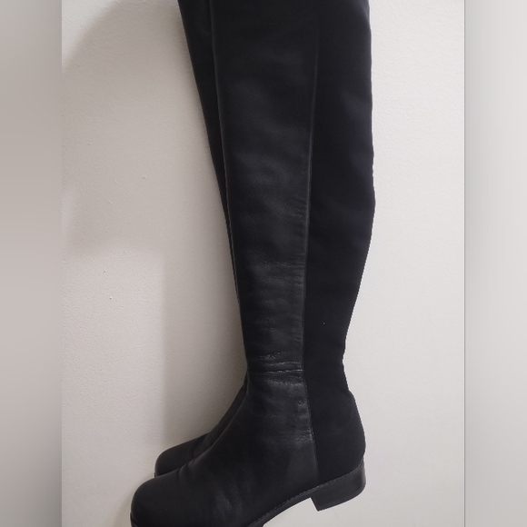 STUART WEITZMAN BLACK OVER THE KNEE BOOTS